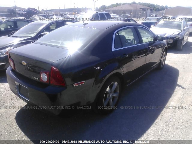 1G1ZF57549F146389 - 2009 CHEVROLET MALIBU HYBRID BLACK photo 4