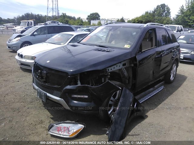 4JGDA5HB4CA004435 - 2012 MERCEDES-BENZ ML 350 4MATIC BLACK photo 6