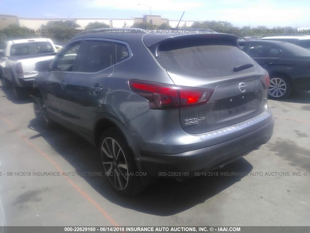 JN1BJ1CP3HW005726 - 2017 NISSAN ROGUE SPORT S/SV/SL GRAY photo 3