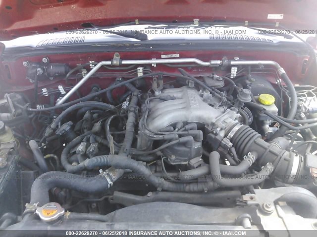 5N1ED28T53C700485 - 2003 NISSAN XTERRA XE/SE MAROON photo 10