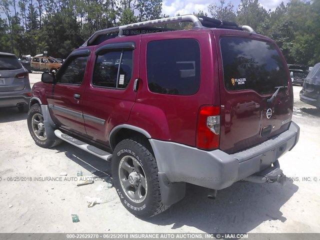 5N1ED28T53C700485 - 2003 NISSAN XTERRA XE/SE MAROON photo 3