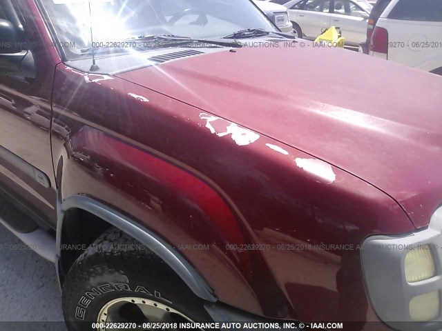 5N1ED28T53C700485 - 2003 NISSAN XTERRA XE/SE MAROON photo 6