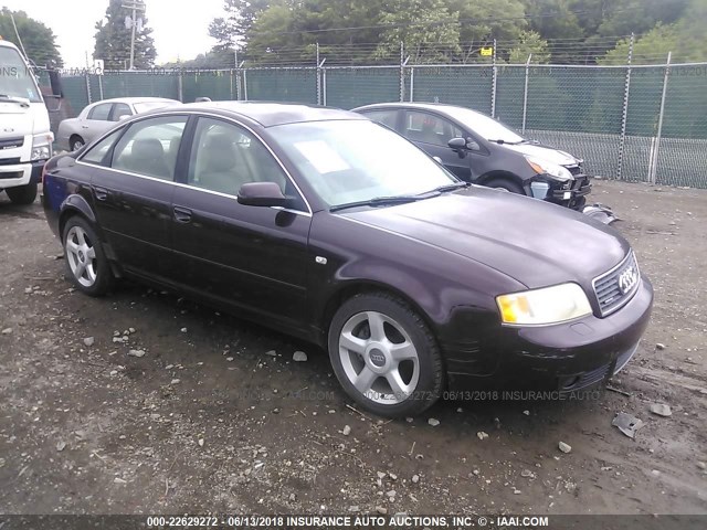 WAULT64B74N029925 - 2004 AUDI A6 3.0 QUATTRO BURGUNDY photo 1