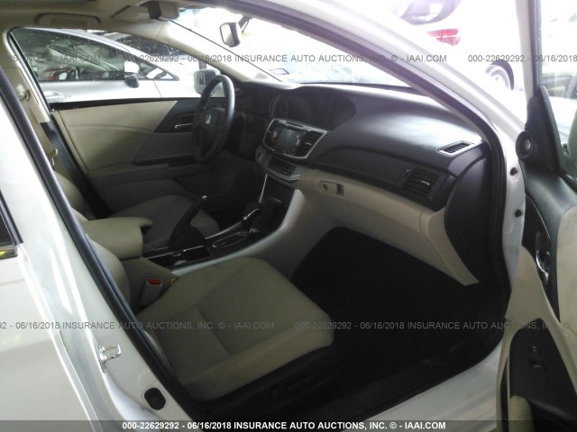 1HGCR2F88DA165825 - 2013 HONDA ACCORD EXL WHITE photo 5