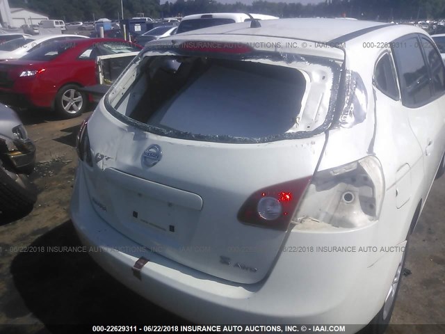 JN8AS58V38W122070 - 2008 NISSAN ROGUE S/SL WHITE photo 6