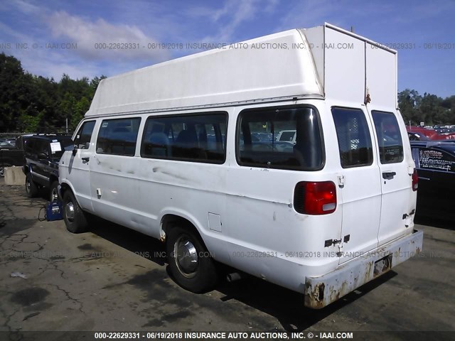 2B7KB31Z9SK527022 - 1995 DODGE RAM VAN B3500 WHITE photo 3