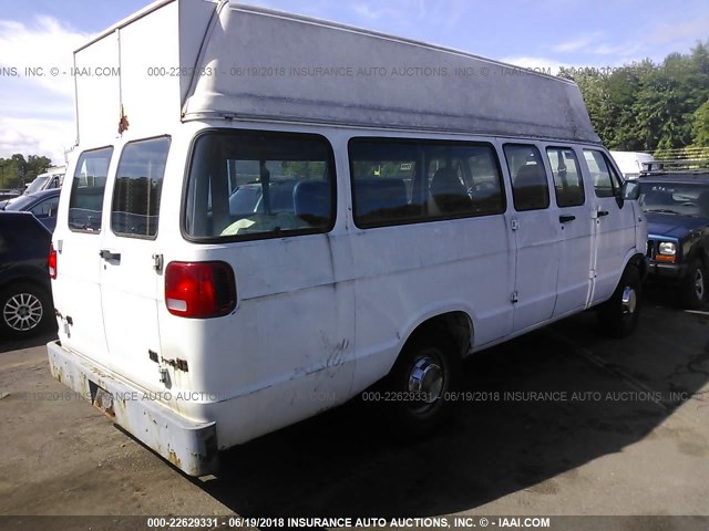 2B7KB31Z9SK527022 - 1995 DODGE RAM VAN B3500 WHITE photo 4