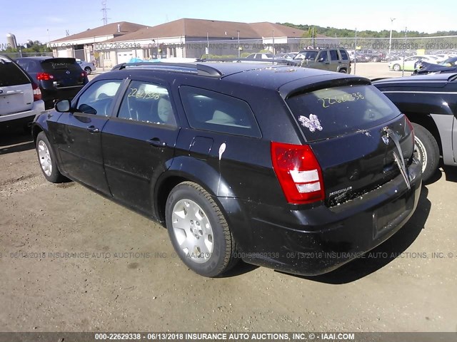 2D8FV48TX5H531924 - 2005 DODGE MAGNUM SE BLACK photo 3