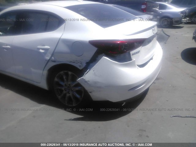 JM1BM1W37E1112655 - 2014 MAZDA 3 GRAND TOURING WHITE photo 6