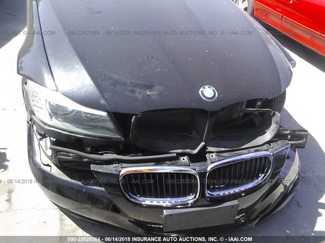 WBAPH5C57BA447303 - 2011 BMW 328 I SULEV BLACK photo 6