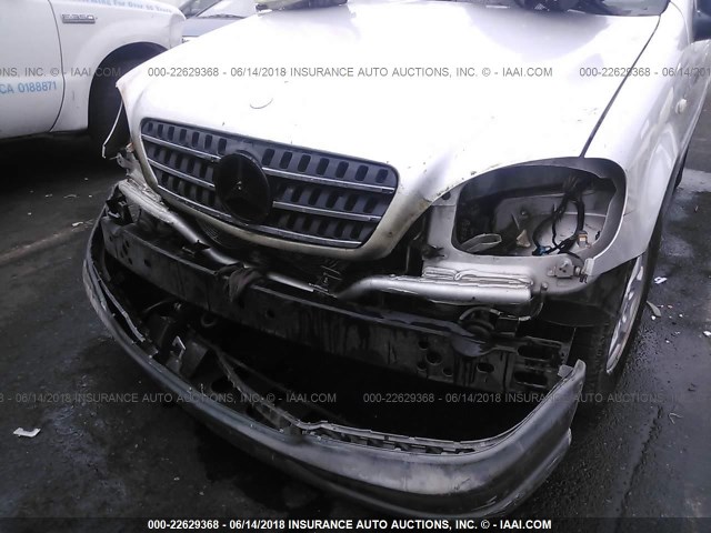 4JGAB54E8WA025261 - 1998 MERCEDES-BENZ ML 320 SILVER photo 6