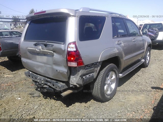 JTEBT17R040034760 - 2004 TOYOTA 4RUNNER LIMITED GOLD photo 4