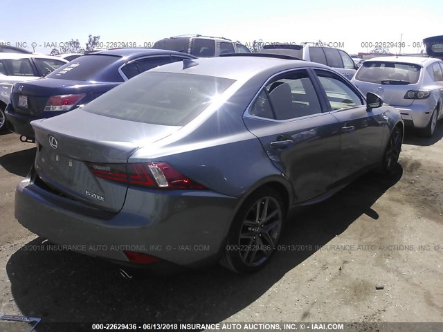 JTHBA1D20G5022728 - 2016 LEXUS IS 200T GRAY photo 4