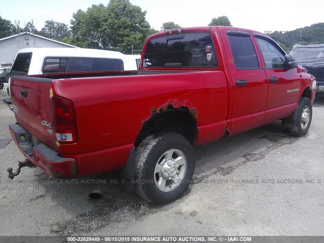 1D7KU28663J578545 - 2003 DODGE RAM 2500 ST/SLT 红色 照片 4