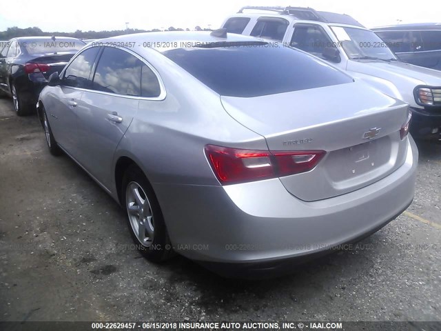 1G1ZB5ST7HF291409 - 2017 CHEVROLET MALIBU LS SILVER photo 3