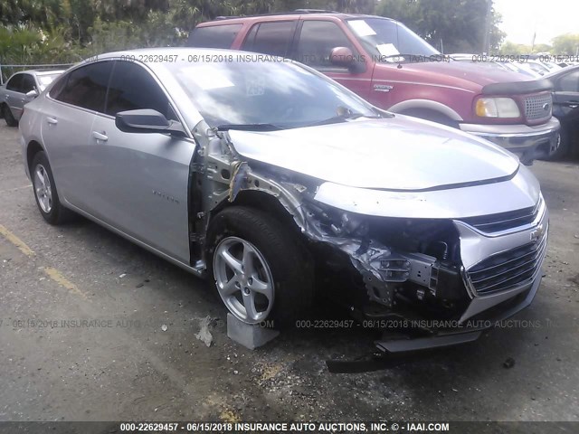 1G1ZB5ST7HF291409 - 2017 CHEVROLET MALIBU LS SILVER photo 6