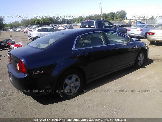 1G1ZG57B884271991 - 2008 CHEVROLET MALIBU LS BLUE photo 4