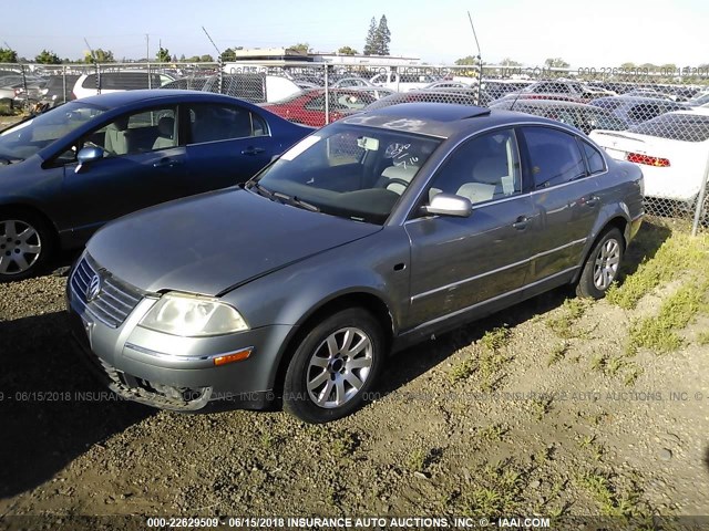 WVWPD63B23P259460 - 2003 VOLKSWAGEN PASSAT GLS GRAY photo 2