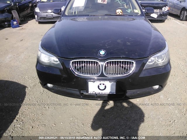 WBANF73506CU19670 - 2006 BMW 530 XI BLACK photo 6