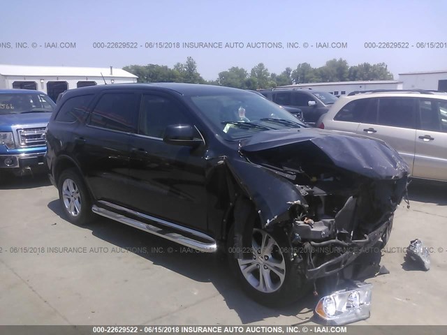 1C4RDJAG2DC512313 - 2013 DODGE DURANGO SXT BLACK photo 1