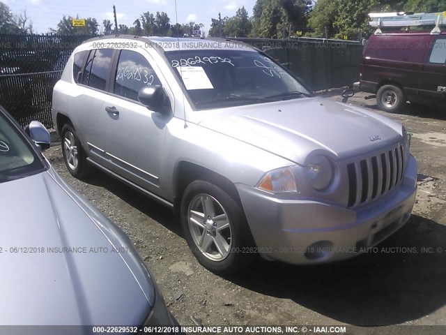 1J8FT47W78D628718 - 2008 JEEP COMPASS SPORT SILVER photo 1