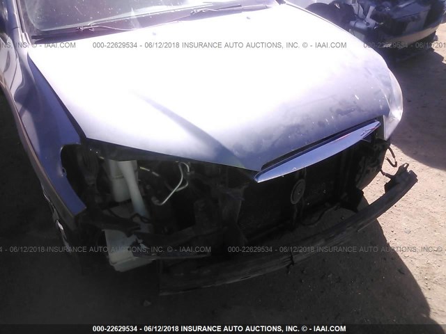 KMHDU4AD8AU153486 - 2010 HYUNDAI ELANTRA BLUE/GLS/SE GRAY photo 6