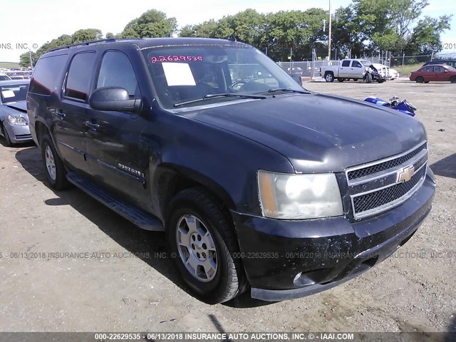 3GNFC16J17G314308 - 2007 CHEVROLET SUBURBAN C1500 BLACK photo 1