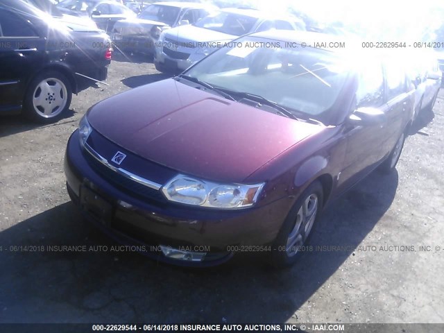 1G8AL52F63Z180587 - 2003 SATURN ION LEVEL 3 MAROON photo 2