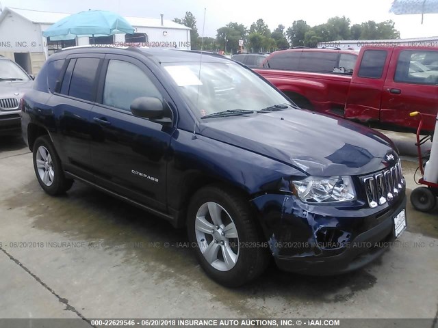 1C4NJDEB5CD603916 - 2012 JEEP COMPASS LATITUDE 蓝色 照片 1