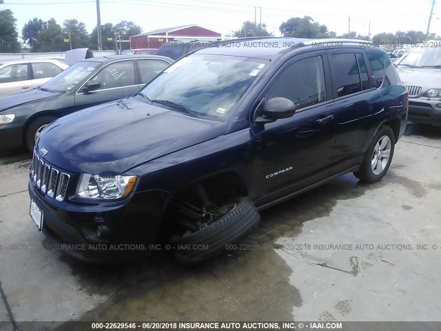 1C4NJDEB5CD603916 - 2012 JEEP COMPASS LATITUDE 蓝色 照片 2