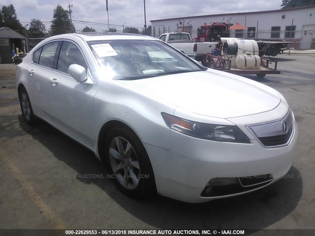 19UUA8F55DA009312 - 2013 ACURA TL TECH WHITE photo 1