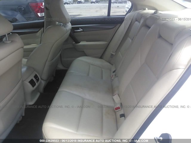 19UUA8F55DA009312 - 2013 ACURA TL TECH WHITE photo 8