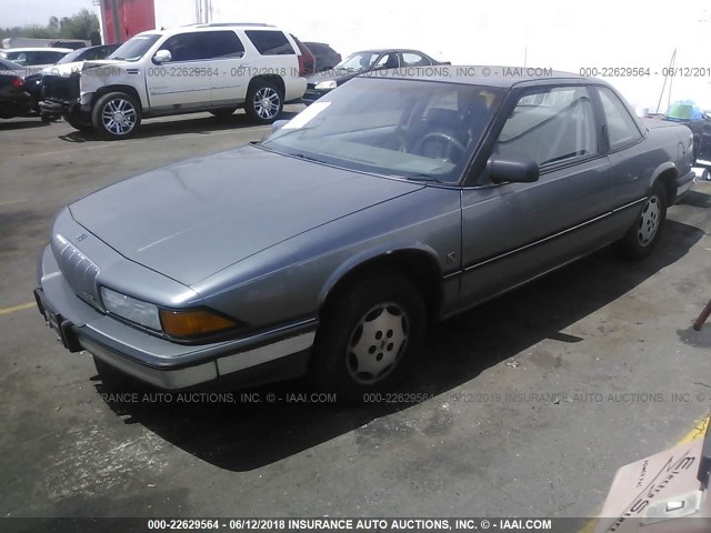 2G4WD14W1J1459798 - 1988 BUICK REGAL LIMITED GRAY photo 2