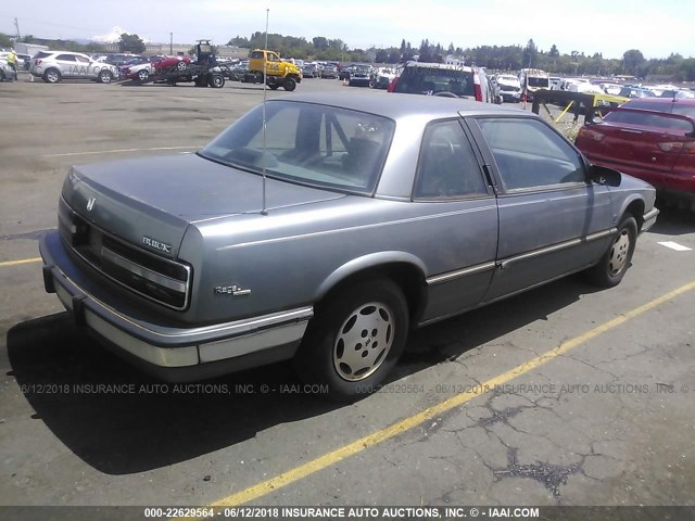 2G4WD14W1J1459798 - 1988 BUICK REGAL LIMITED GRAY photo 4