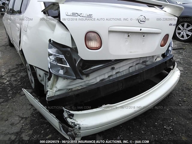 JT8BH68X4X0015891 - 1999 LEXUS GS 400 WHITE photo 6