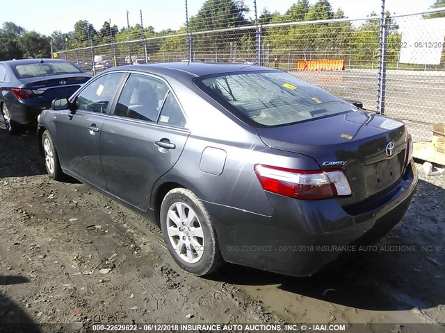 4T1BB46K08U061318 - 2008 TOYOTA CAMRY HYBRID GRAY photo 3