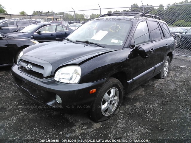 KM8SC73D76U102044 - 2006 HYUNDAI SANTA FE GLS/LIMITED BLACK photo 2