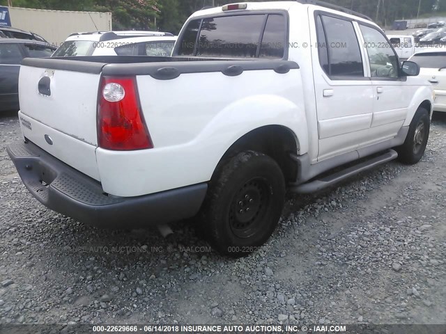 1FMZU67E13UC07151 - 2003 FORD EXPLORER SPORT TR  WHITE photo 4