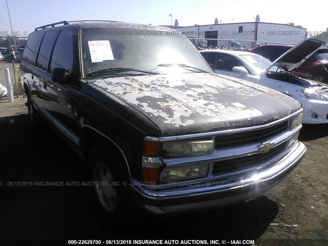 1GNEC16R0TJ401451 - 1996 CHEVROLET SUBURBAN C1500 BLACK photo 1