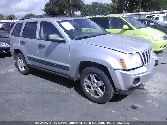 1J4GS48KX5C603480 - 2005 JEEP GRAND CHEROKEE LAREDO/COLUMBIA/FREEDOM 银色 照片 1