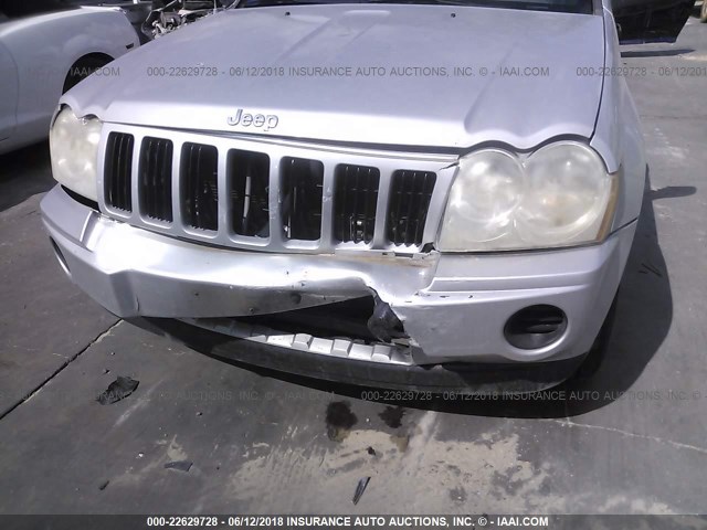 1J4GS48KX5C603480 - 2005 JEEP GRAND CHEROKEE LAREDO/COLUMBIA/FREEDOM 银色 照片 6