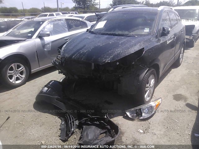 KM8JU3AC0DU560789 - 2013 HYUNDAI TUCSON GLS/LIMITED შავი ფოტო 2