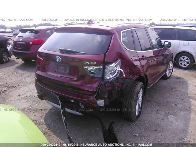 5UXWX9C59D0D08356 - 2013 BMW X3 XDRIVE28I RED photo 6