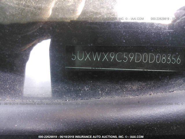 5UXWX9C59D0D08356 - 2013 BMW X3 XDRIVE28I RED photo 9