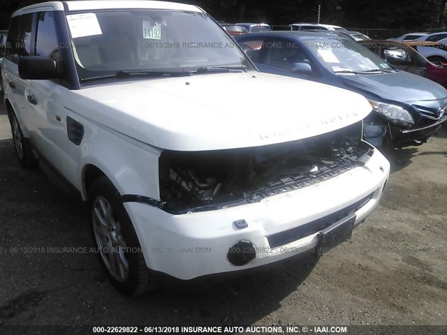 SALSK25428A175584 - 2008 LAND ROVER RANGE ROVER SPORT HSE WHITE photo 6