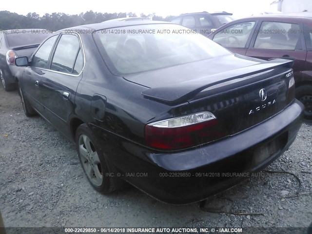 19UUA56872A027087 - 2002 ACURA 3.2TL TYPE-S BLACK photo 3