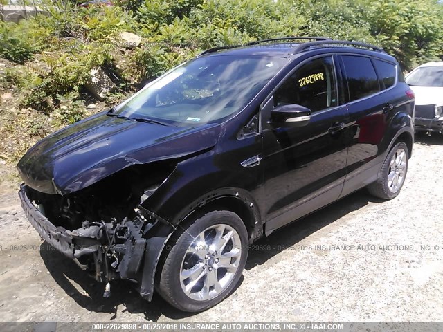 1FMCU9H90DUD46861 - 2013 FORD ESCAPE SEL Dark Brown photo 2