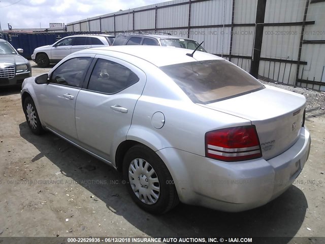 1B3CC4FB2AN149987 - 2010 DODGE AVENGER SXT SILVER photo 3