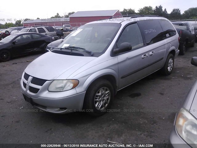 2D4GP44363R149905 - 2003 DODGE GRAND CARAVAN SPORT SILVER photo 2