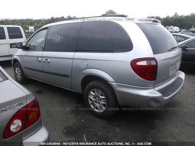 2D4GP44363R149905 - 2003 DODGE GRAND CARAVAN SPORT SILVER photo 3